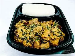 Eba with Meat